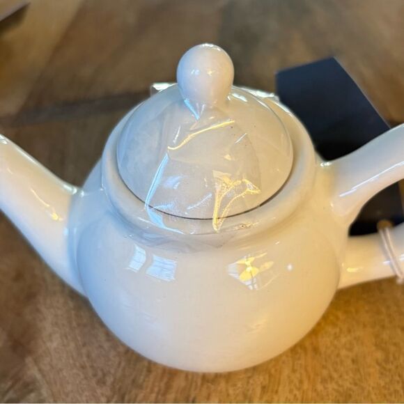 3 pc NEW Miniature White Tea Set NWT Food & Dishwasher Safe - Picture 4 of 6
